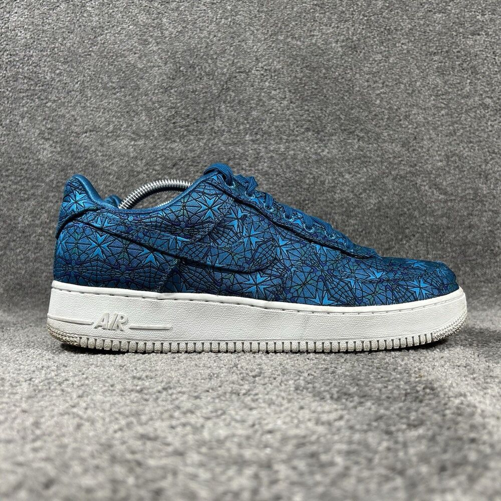 Nike Air Force 1 Low PRM AT4144-300 Men’s Sz 11.5 Stained Glass Abyss Blue Shoes
